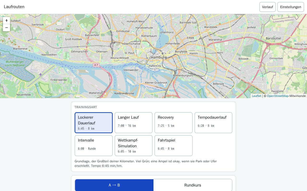Preview of Laufrouten Hamburg
