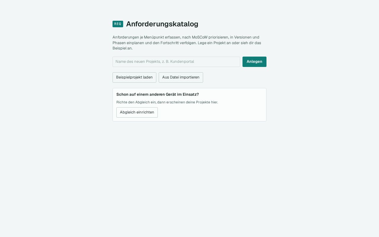 Preview of Anforderungskatalog