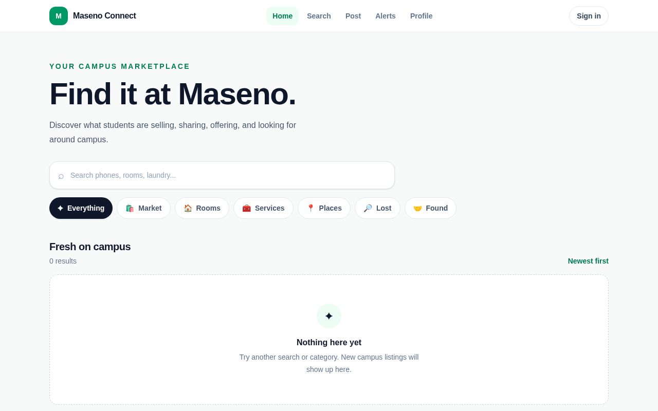 Preview of Maseno Connect