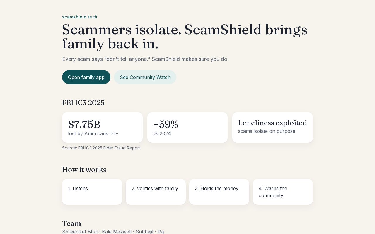 Preview of Scamshield Ai