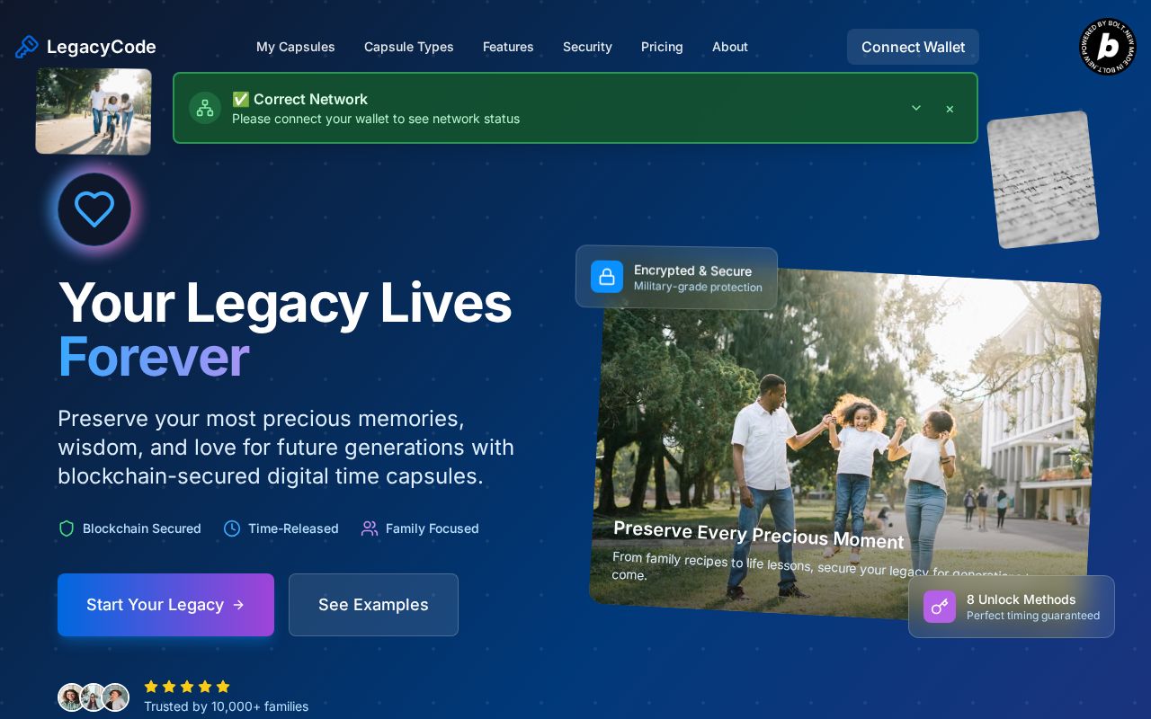 Preview of LegacyCode ~Preserving your Legacy on the Blockchain