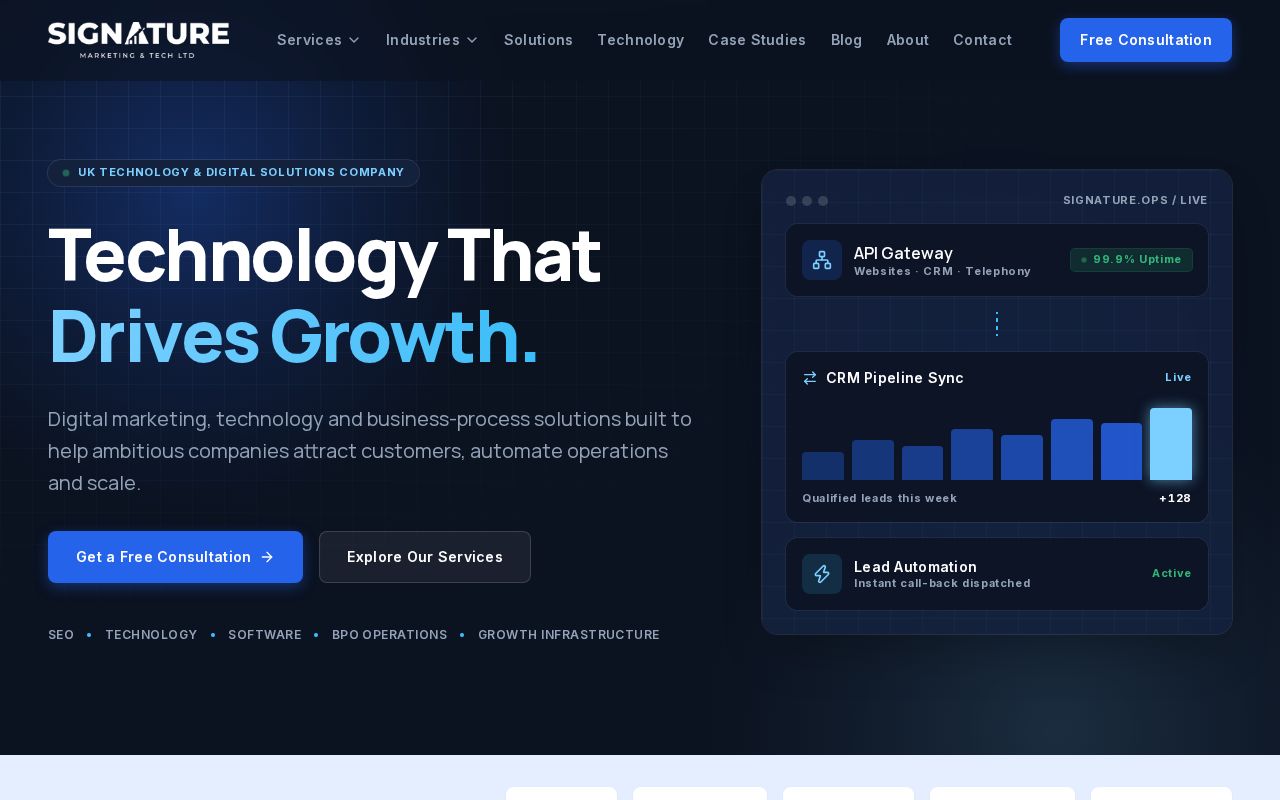 Preview of Signature Website