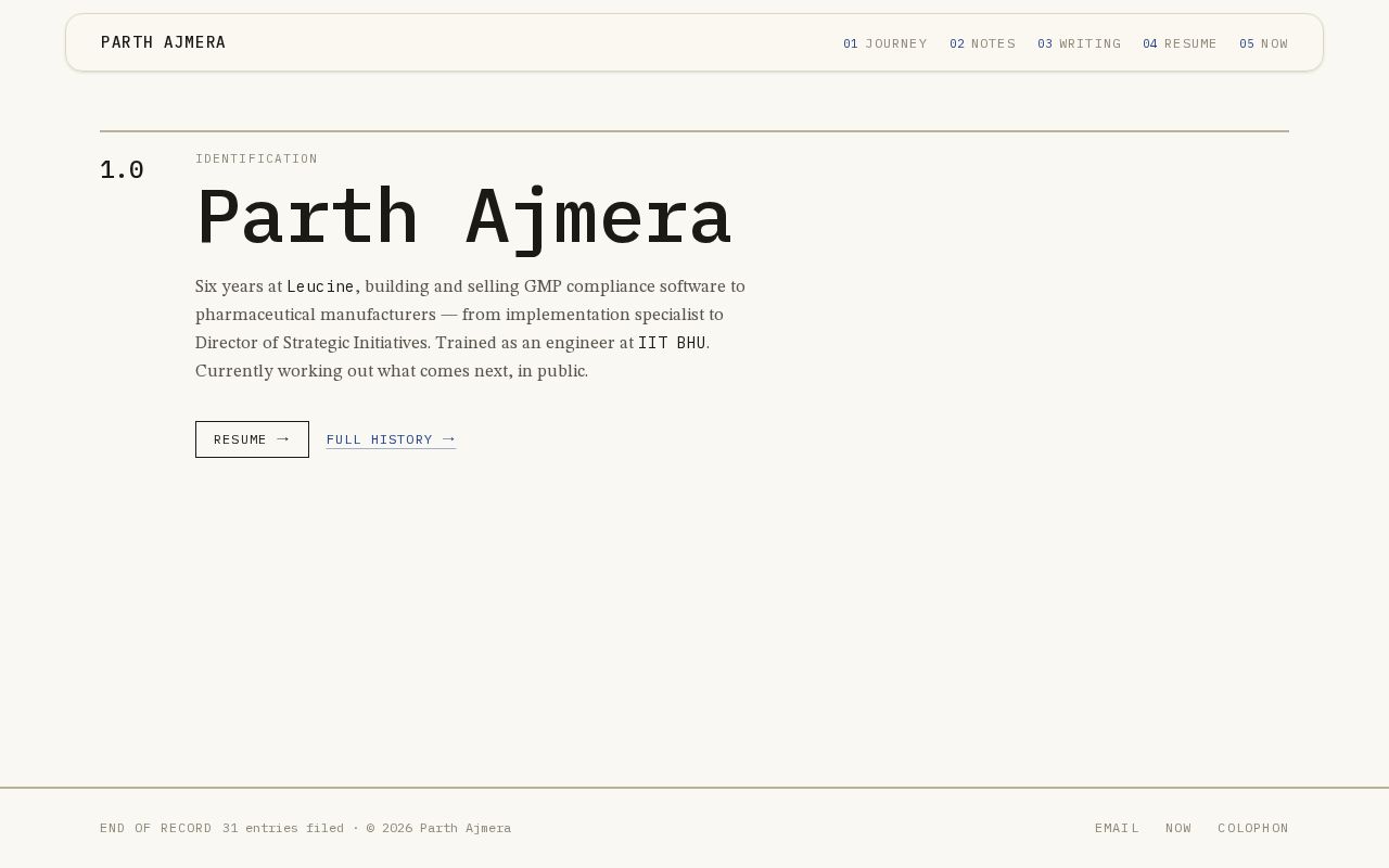 Preview of Parth Site