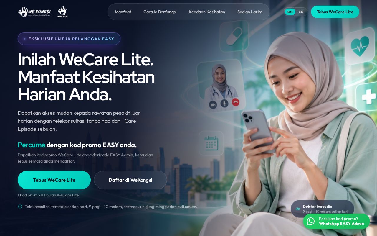 Preview of EASY Landing Page