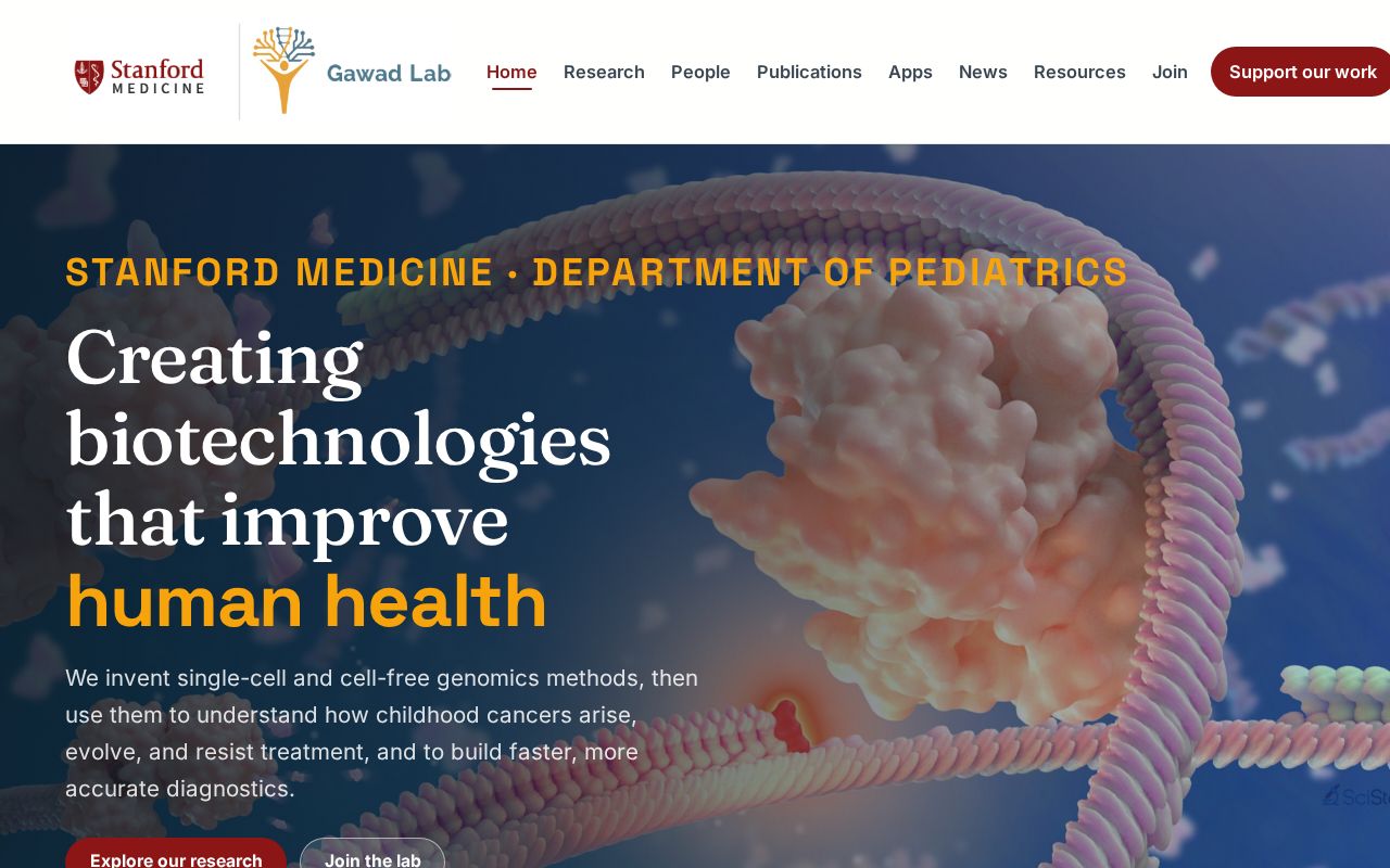 Preview of Gawad Lab website (gawadlab.org)