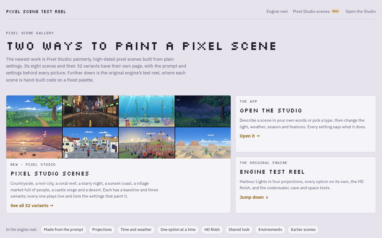 Preview of Pixel Scene Gallery