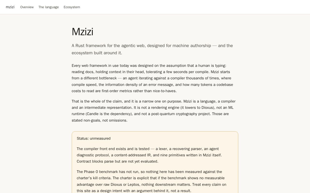 Preview of Mzizi Site