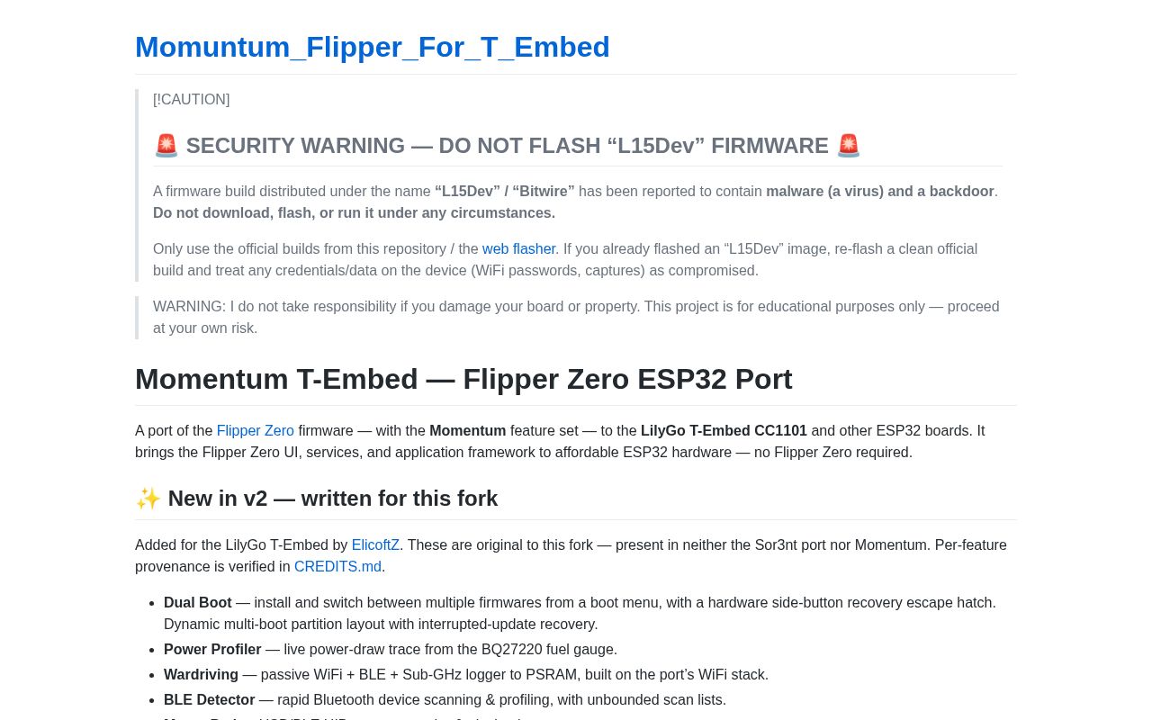 Preview of Momuntum Flipper For T Embed
