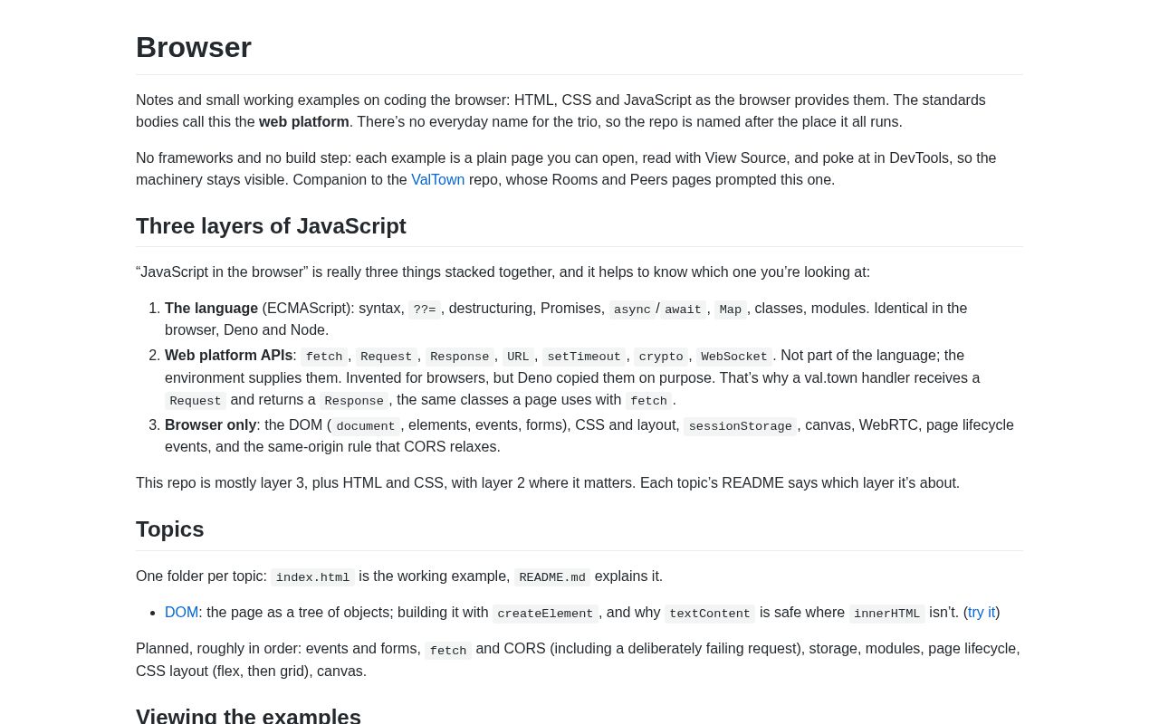 Preview of Browser