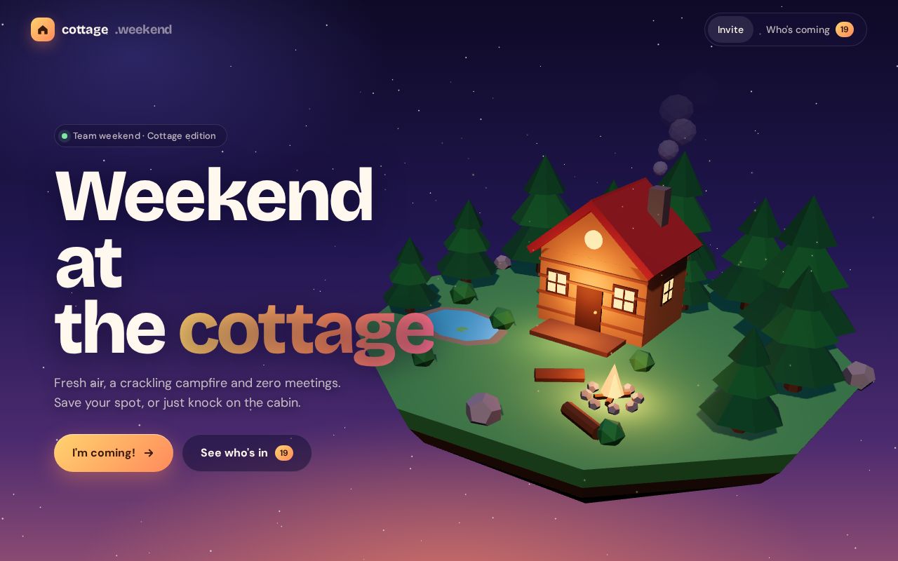 Preview of WeekendInvitation