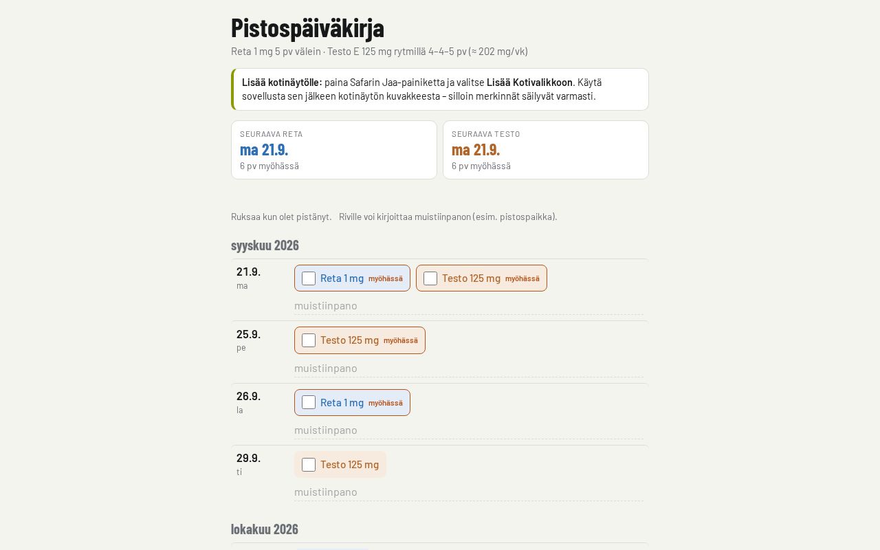 Preview of Pistokset