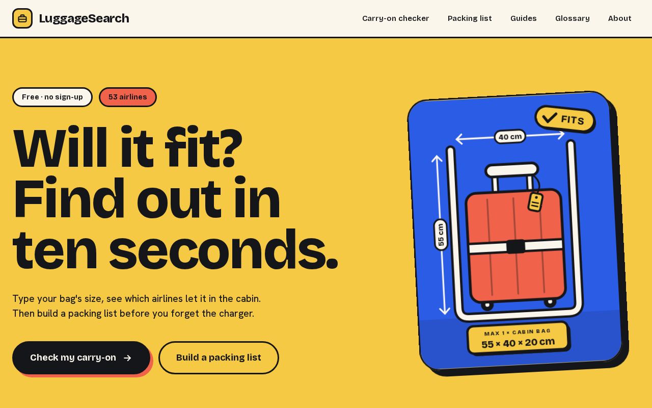 Preview of Luggagesearch