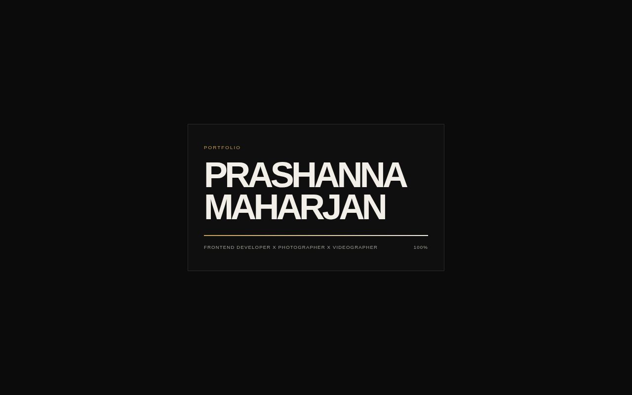 Preview of Prashanna Maharjan Website