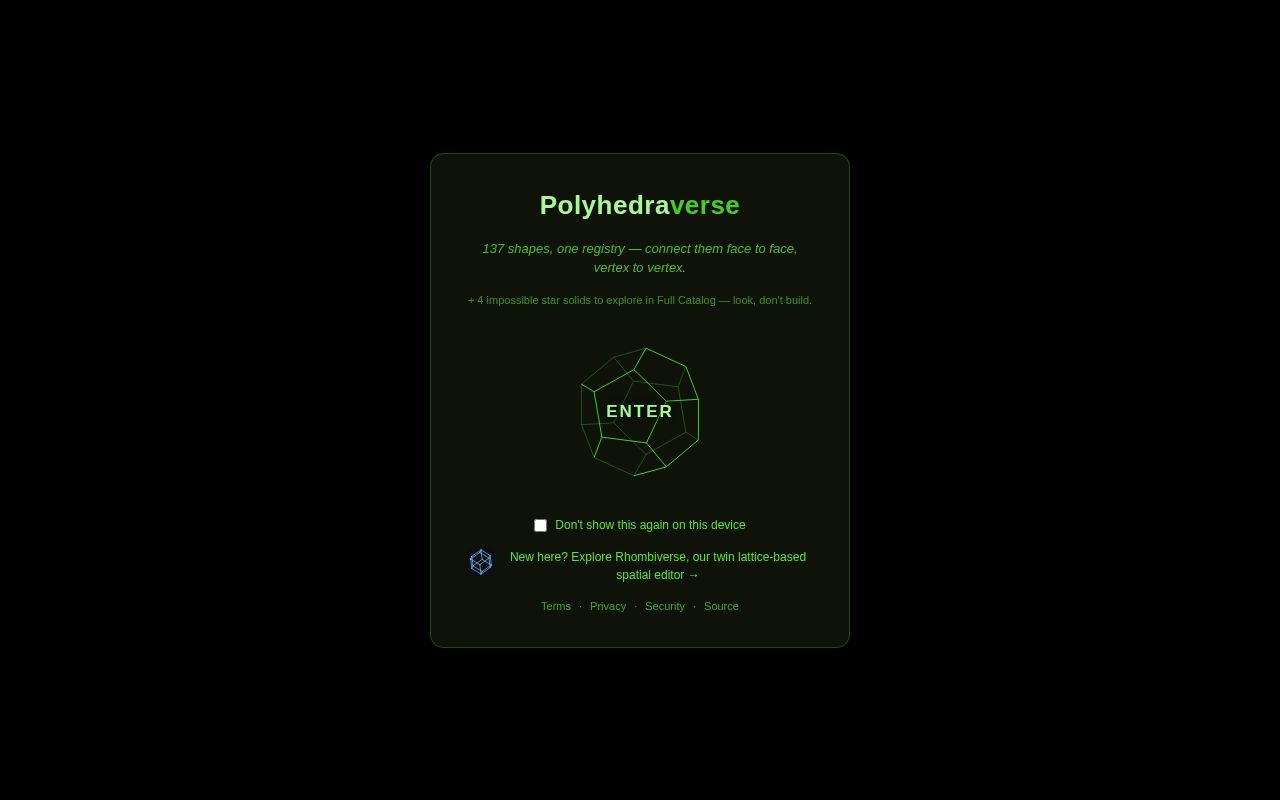 Preview of Polyhedraverse