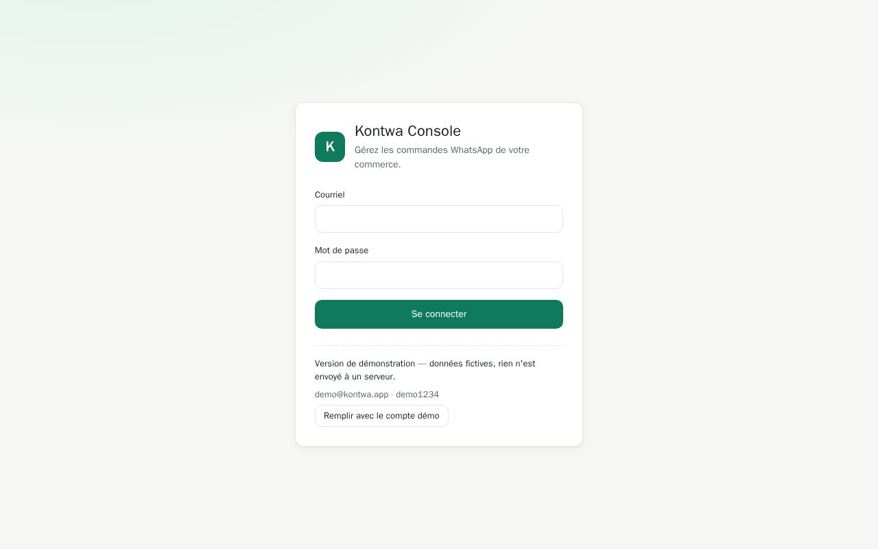 Preview of Kontwa Console