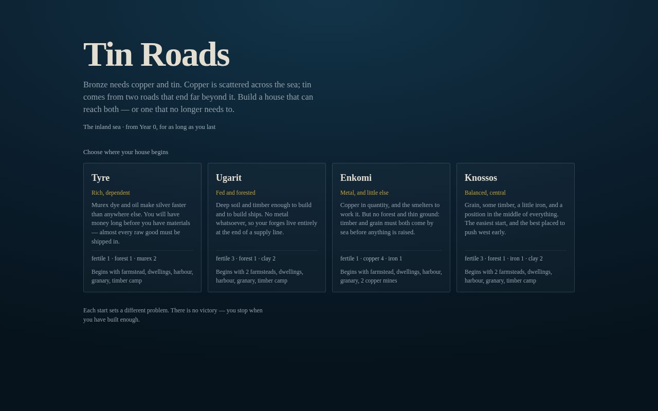 Preview of Tin Roads App