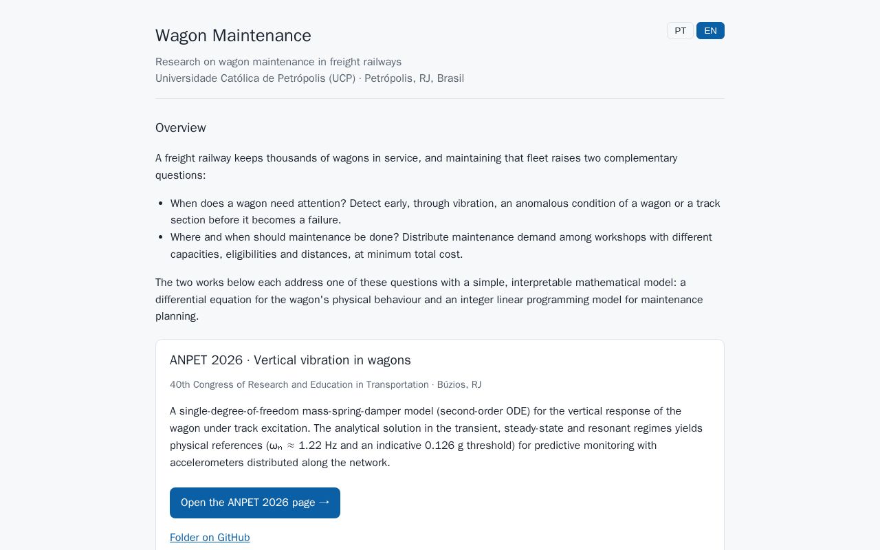 Preview of Wagon Maintenance