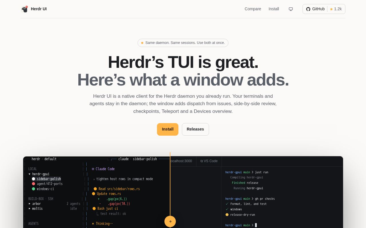 Preview of Herdr Gpui