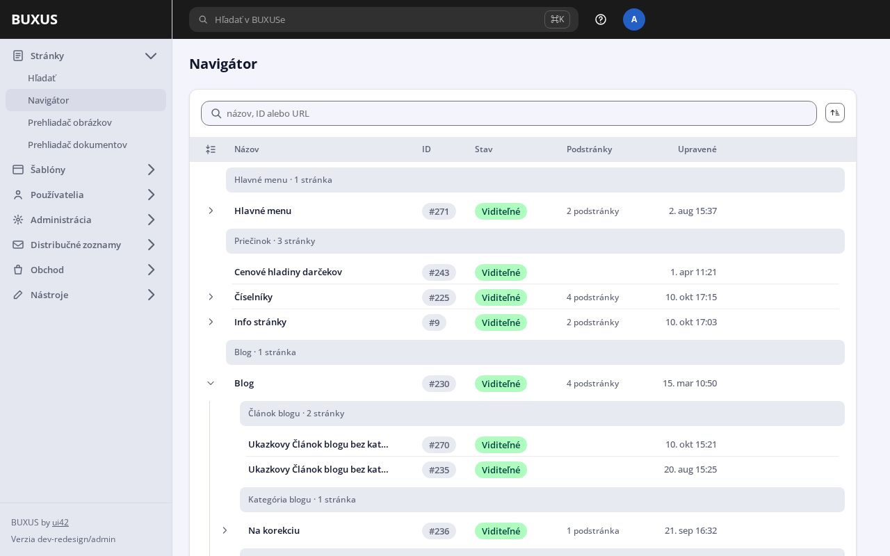 Preview of Buxus Admin