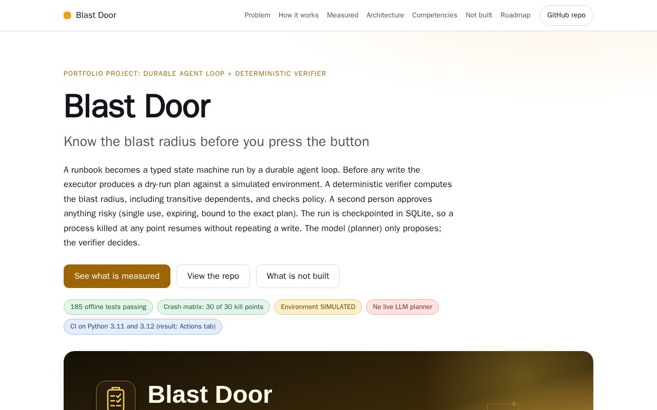 Preview of Blast Door