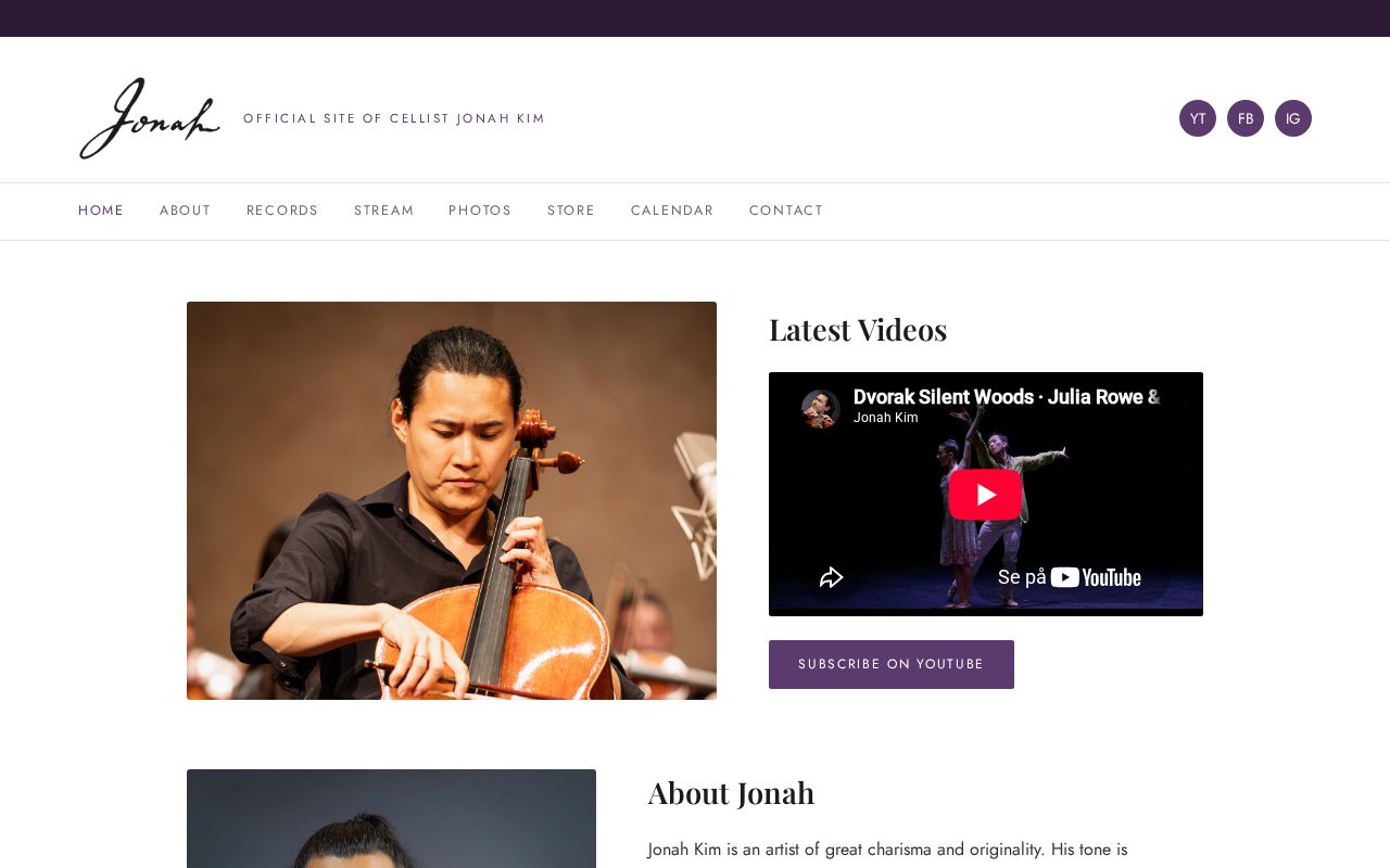 Preview of Jonahcello Site