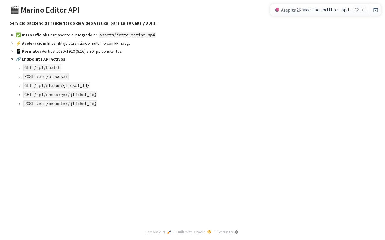 Preview of Marino Editor API