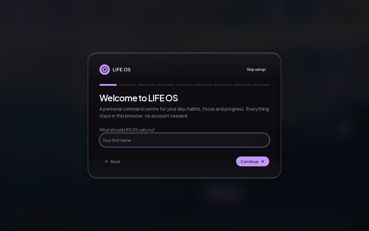 Preview of Life Os