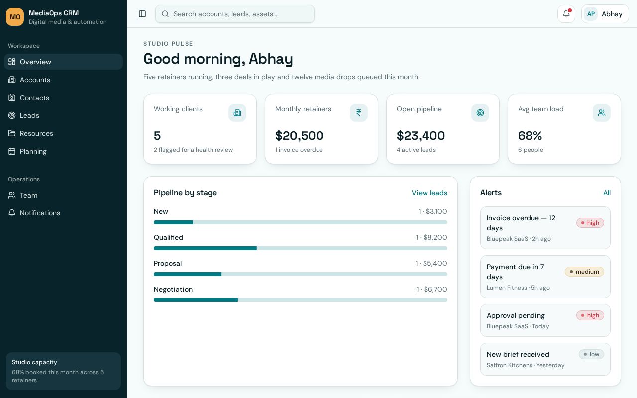 Preview of Infix CRM