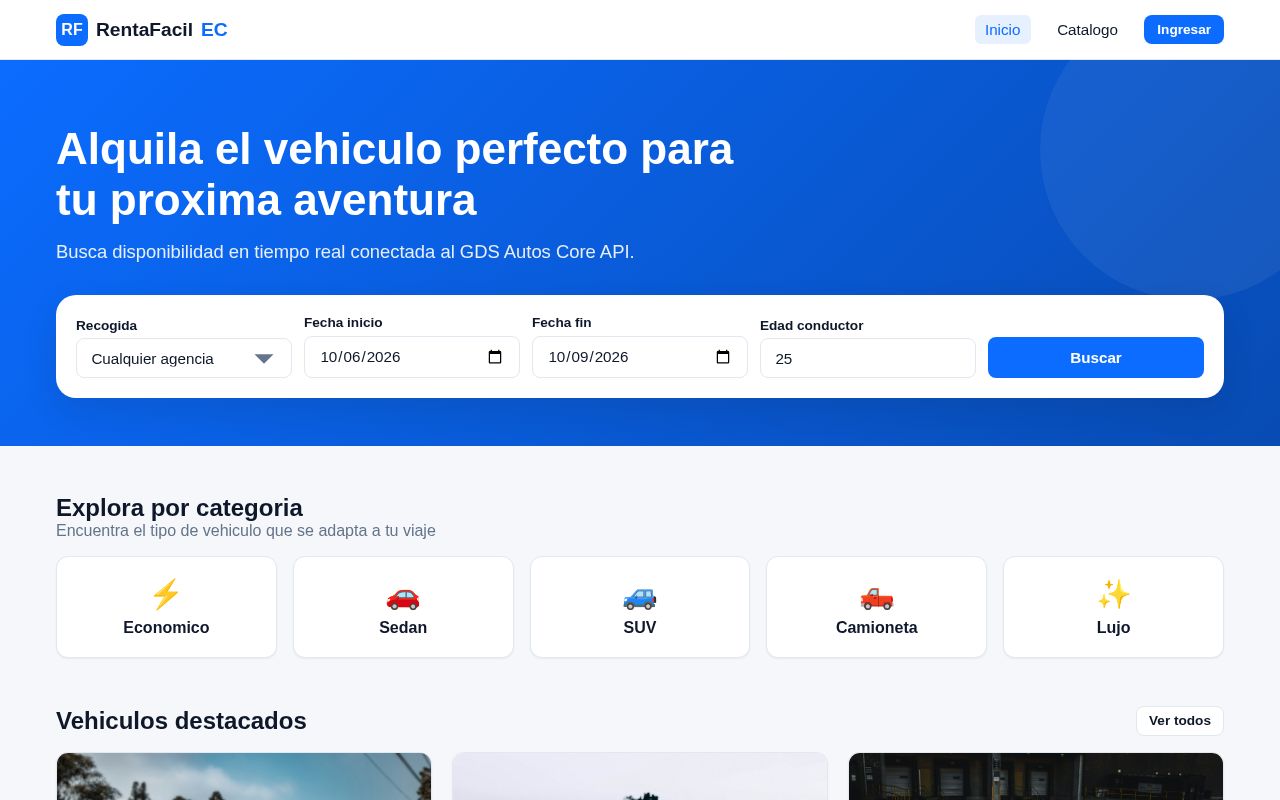 Preview of Booking Rentafacil Reto1