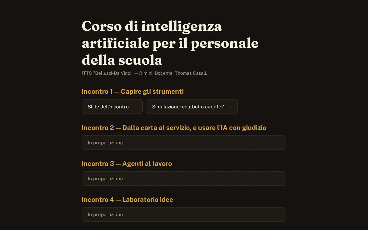 Preview of AI Tools per l'Organizzazione scolastica