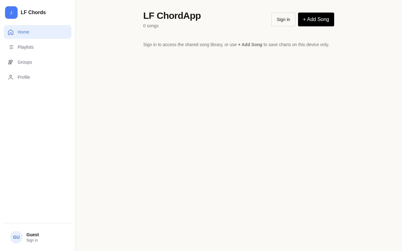 Preview of Chord Chart
