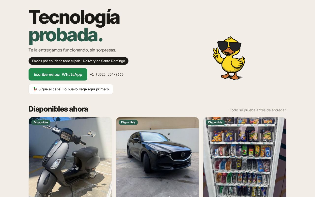 Preview of Tecnologia Probada Github Io
