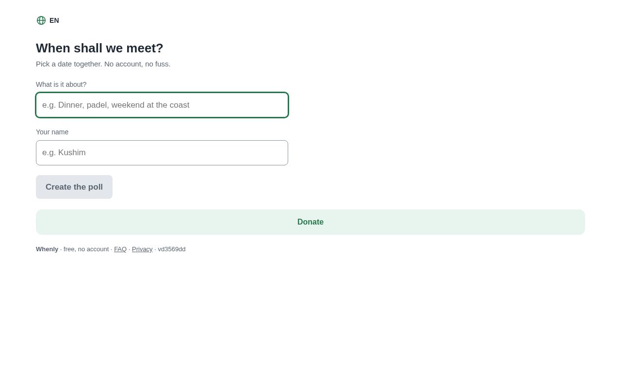 Preview of Whenly