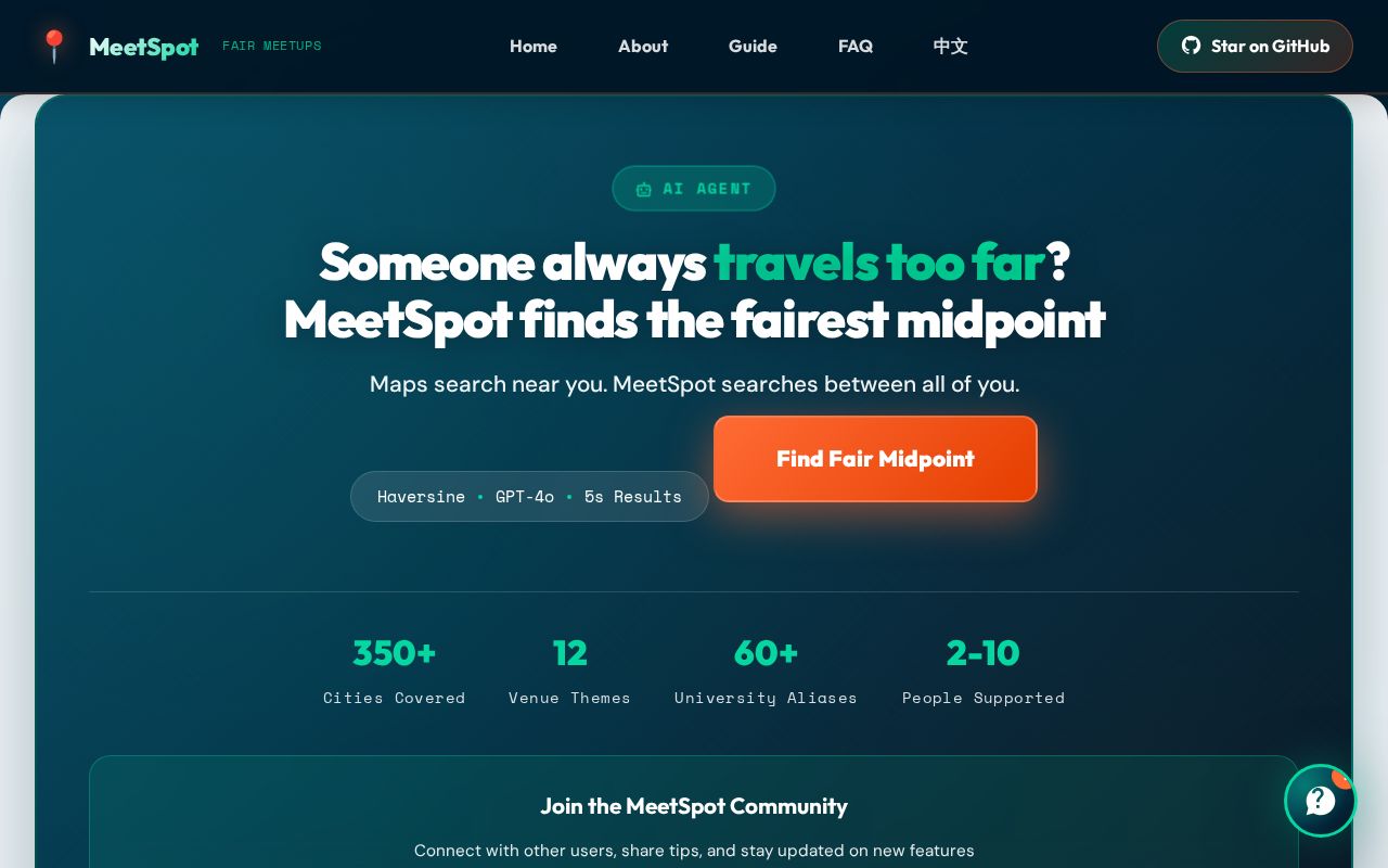 Preview of MeetSpot