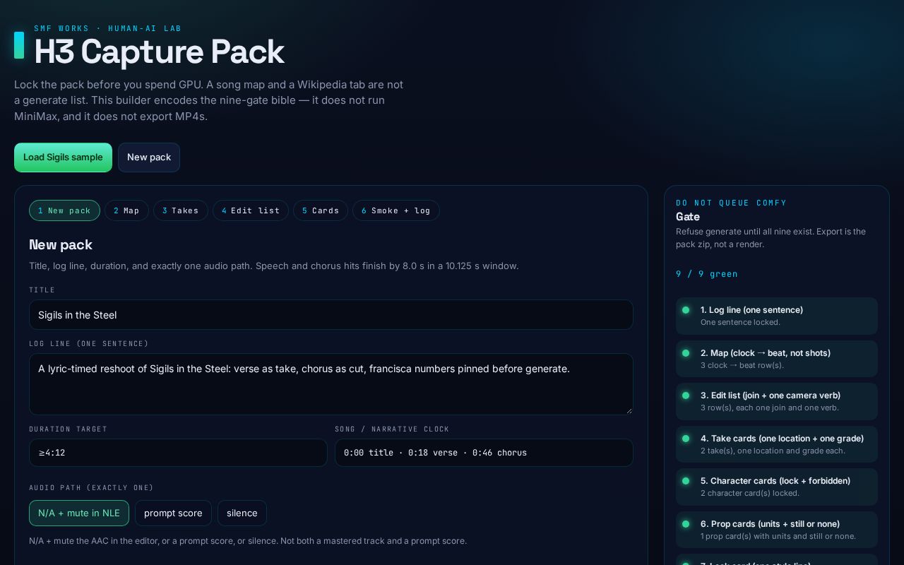 Preview of AIGC Production Flow Pack Builder