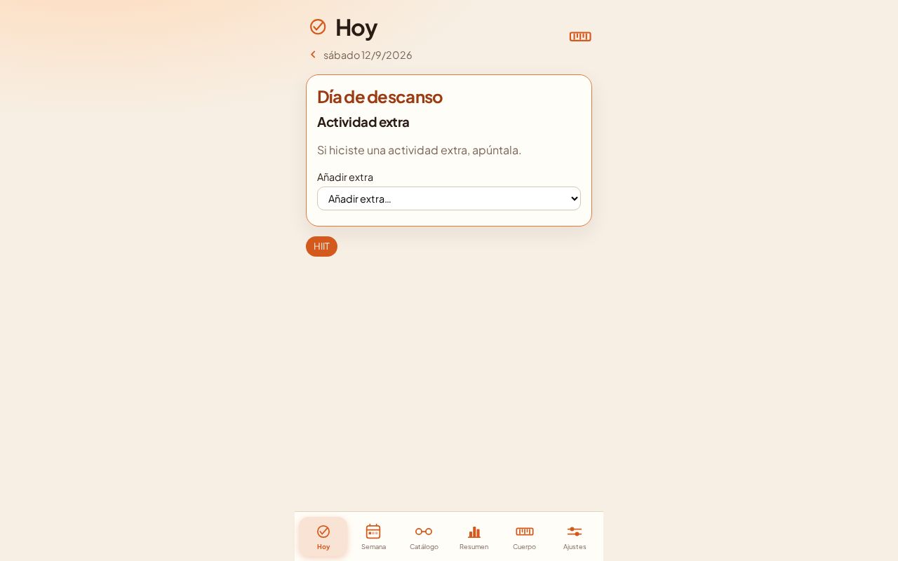 Preview of PWA personal: el plan semanal y si se cumplió