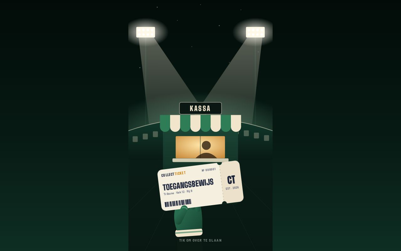 Preview of CollectTicket: voetbaltickets verzamelen (webapp)