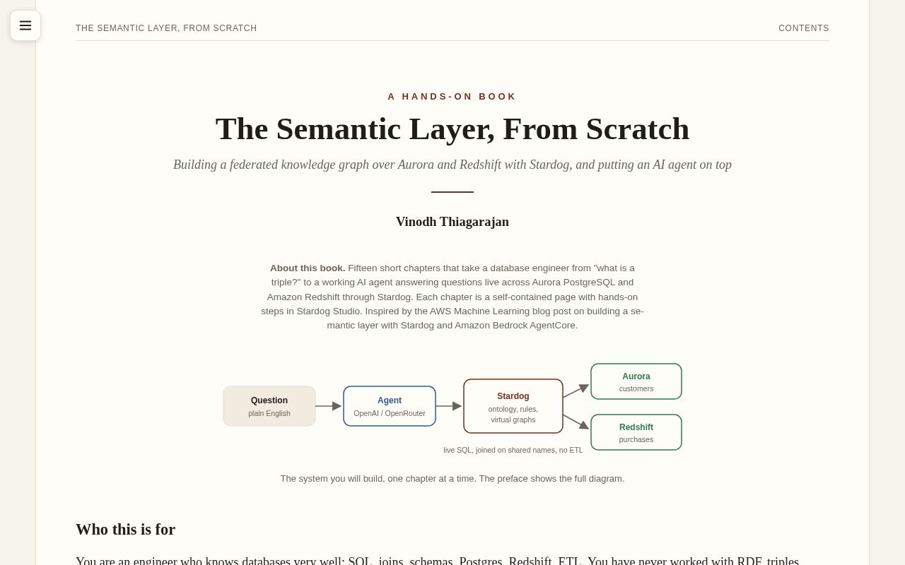 Preview of The Semantic Layer, From Scratch