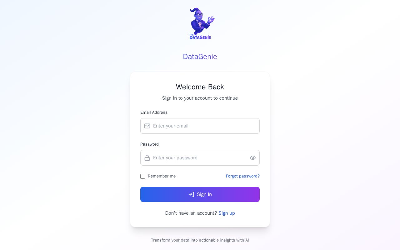 Preview of The DataGenie