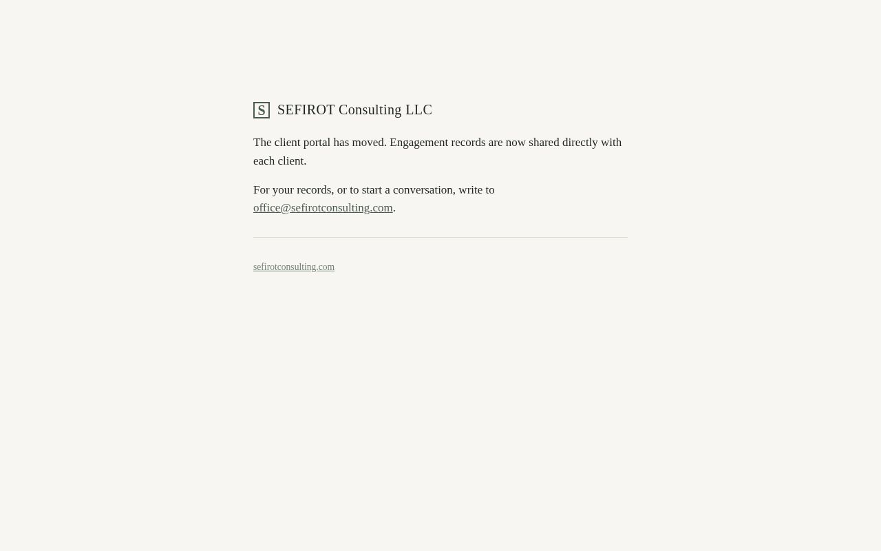 Preview of Sefirot Consulting