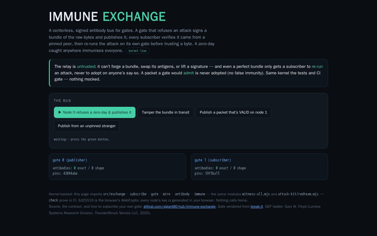 Preview of Immune Exchange