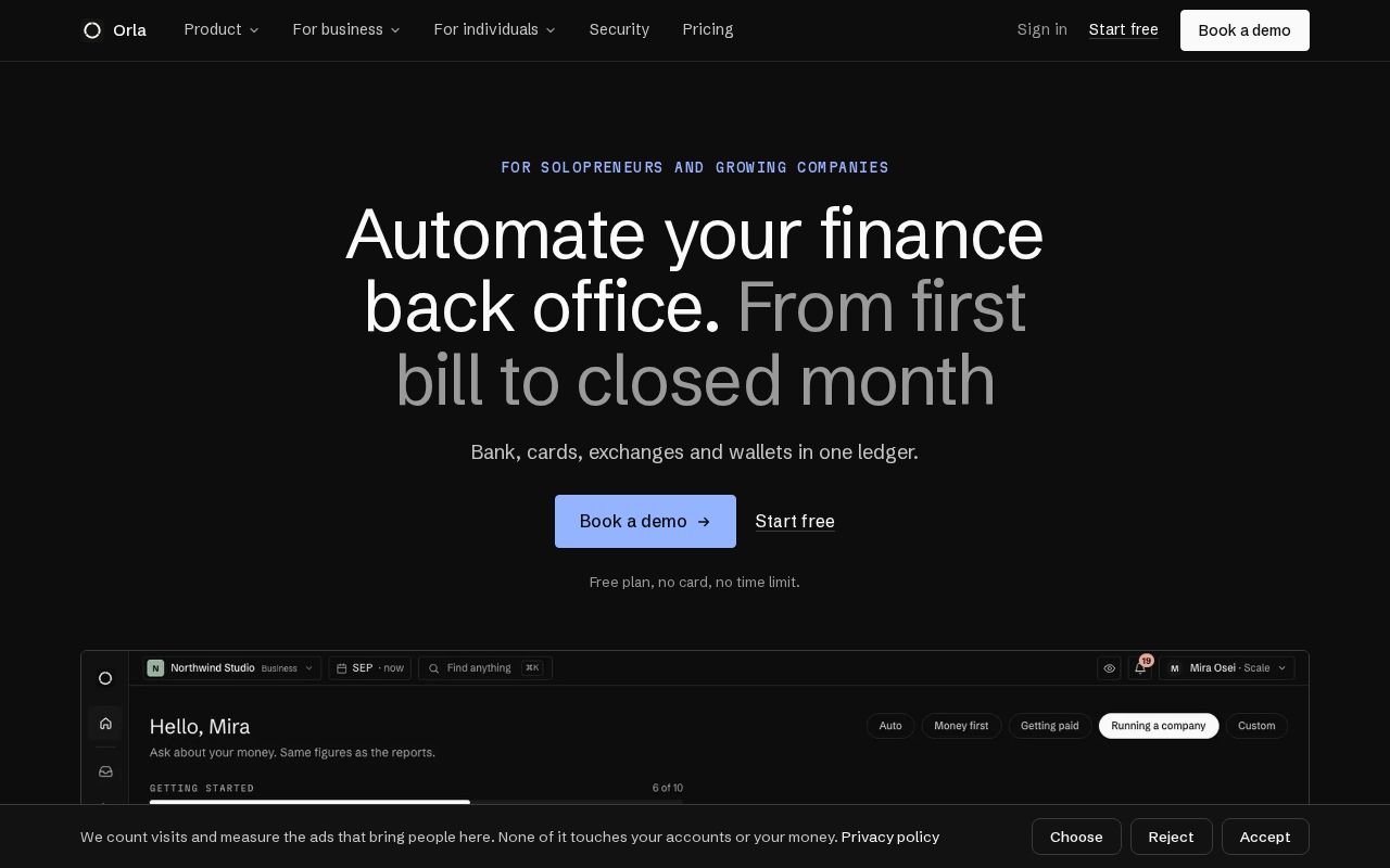 Preview of Finance Back Office