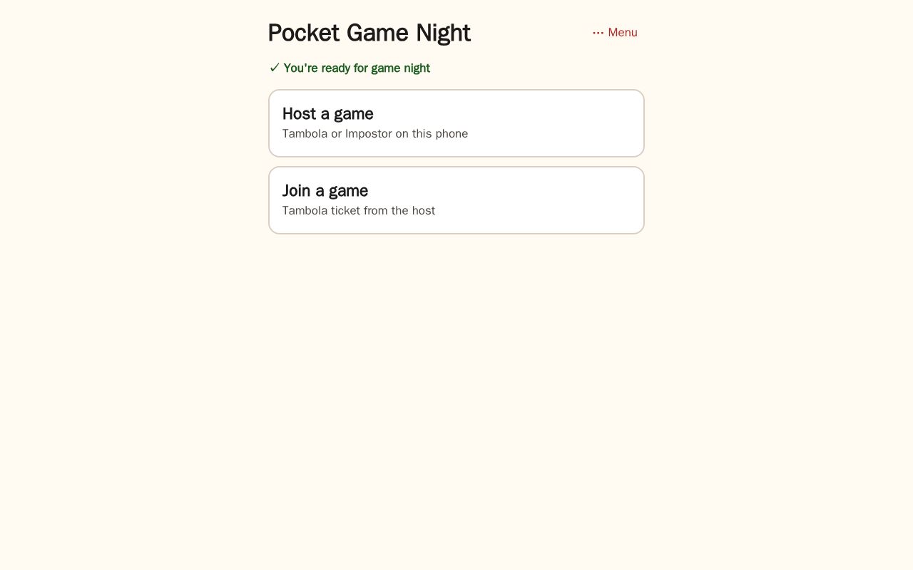 Preview of Pocket Game Night