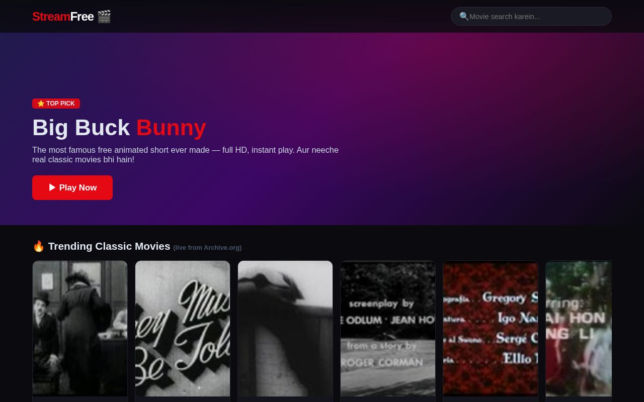 Preview of StreamFree Movies