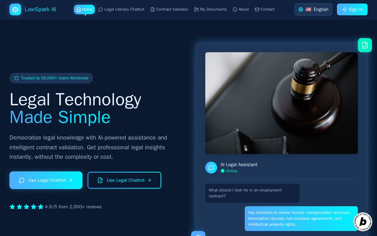 Preview of LawSparkAI