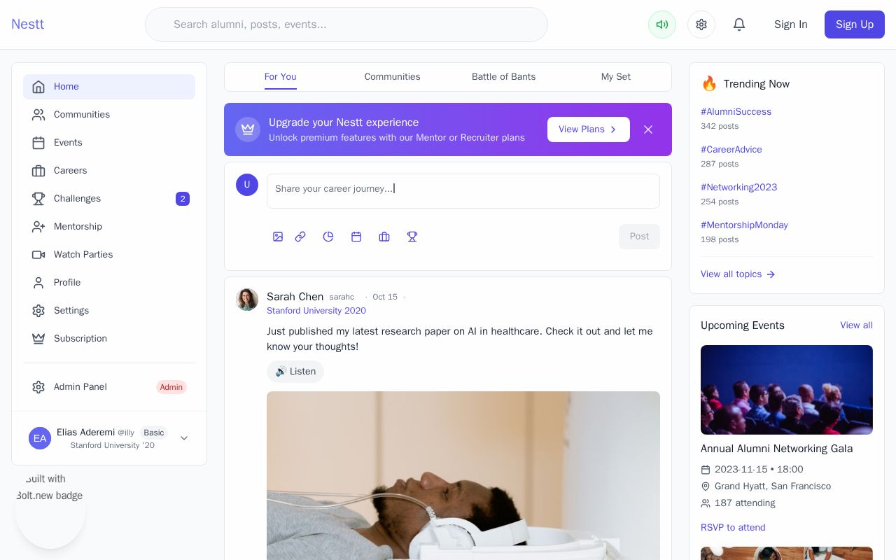 Preview of Nestt App