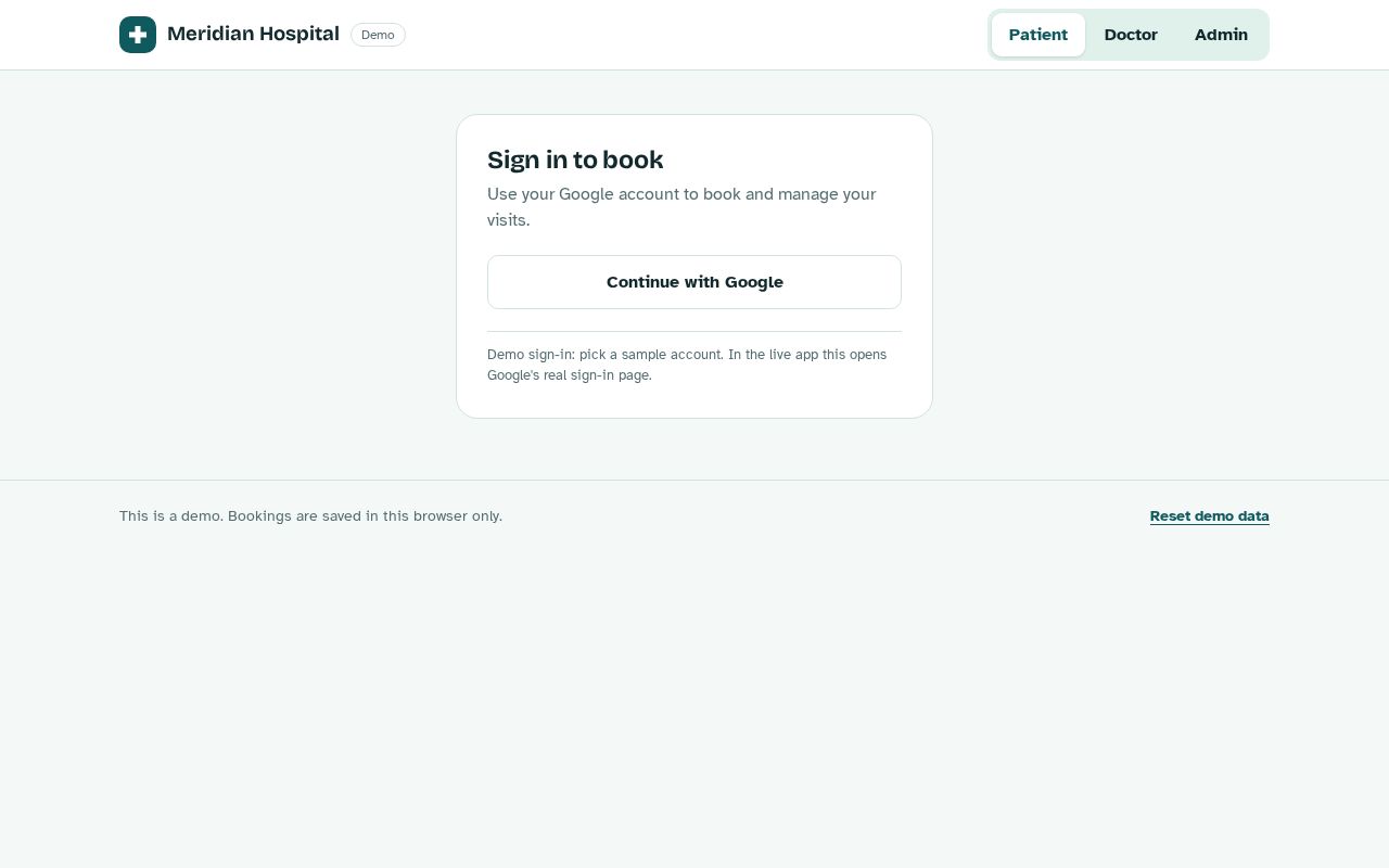 Preview of Appointment System
