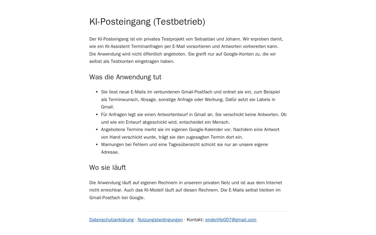 Preview of KI-Posteingang (Testbetrieb)