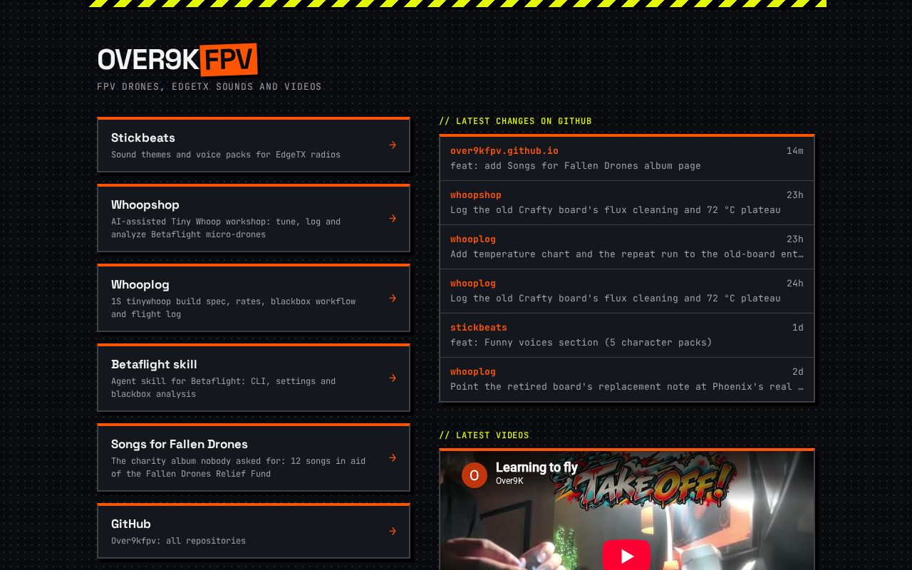 Preview of Over9kfpv Github Io