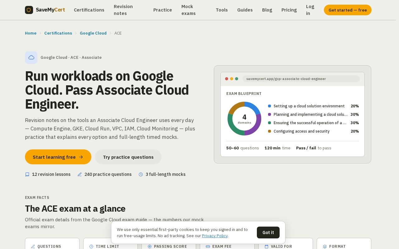 Preview of Gcp Associate Cloud Engineer Study Guide